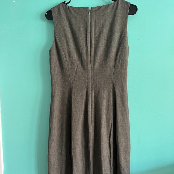 NWOT Calvin Klein Wear To Work Pleated Sleeveless Gray Dress Size 6 - Picture 5 of 5